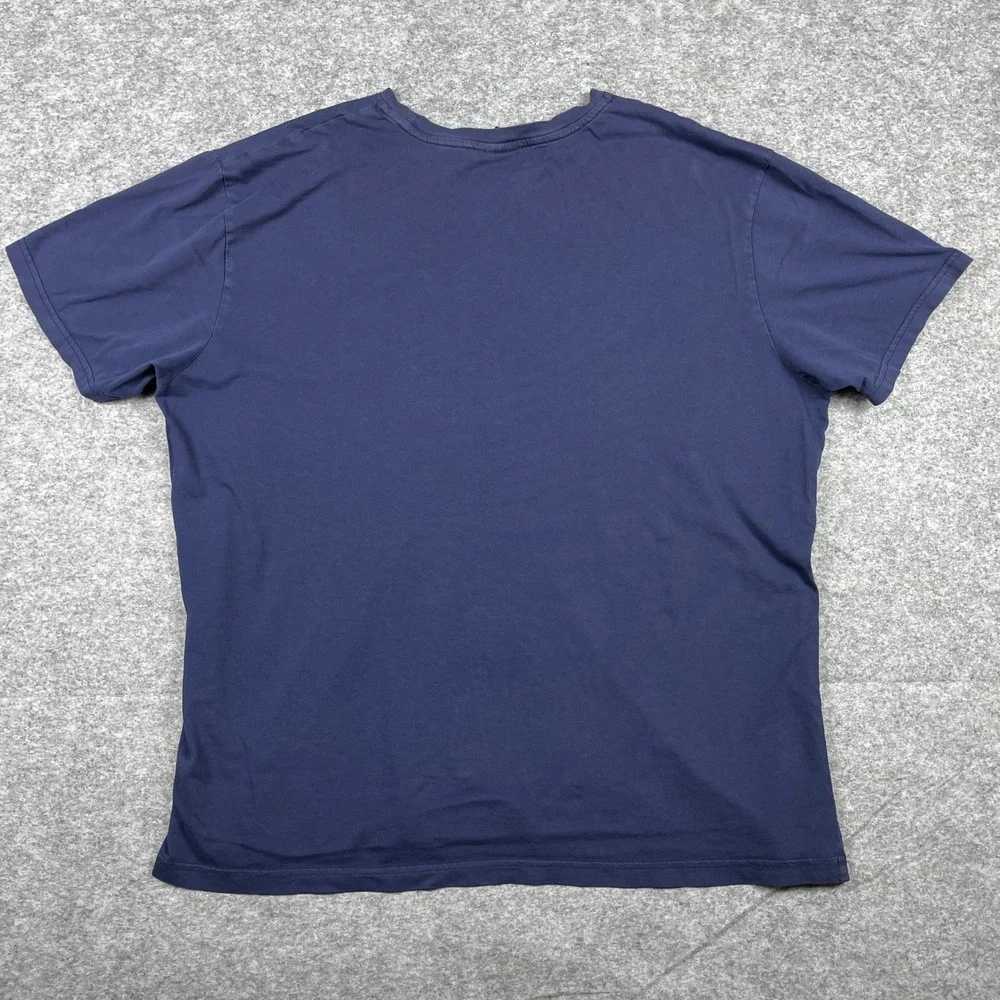 VTG Polo Ralph Lauren T Shirt Men XL Navy Blue Athletic Goods Tennis Racket 90s